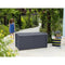 Keter Borneo Opbergbox 416L - Wicker design - Waterdicht - Grafiet