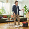 Vileda Turbo Deep Clean - roterende mopset - 3-in-1 systeem met pedaalpers - zwart rood wit paarse