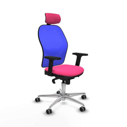 Jorquera Piqueras y Crespo 2D086G2 - Bureaustoel met hoofdsteun - Verstelbare hoogte - Roze