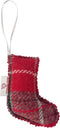 Kerstboomhanger tartan - kerstsok - rood - Caroline Wolfe Murray