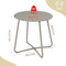 eSituro Ronde Tuin- en Balkon Tafel - Ø48 x H45 cm - Metaal Grijs