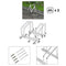 Woltu FZ1132m1 - Fietsenrek - Gegalvaniseerd staal - 60 x 30 x 20 cm - Zilver
