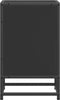 vidaXL - Nachtkastjes - 2 - st - 40x31x50 - cm - bewerkt - hout - en - metaal - zwart