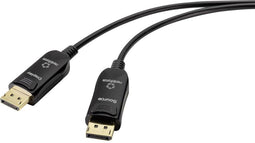 Renkforce RF-4598012 - DisplayPort Aansluitkabel 50 m - UHD 8K 60 Hz - Zwart