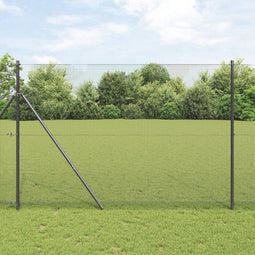 vidaXL - Gelast - Draadhek - Grijs - 1,5x50 - m - van - Staal