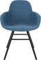 Zuiver Albert Kuip Soft Eetkamerstoelen armleuning Blauw - Set van 2
