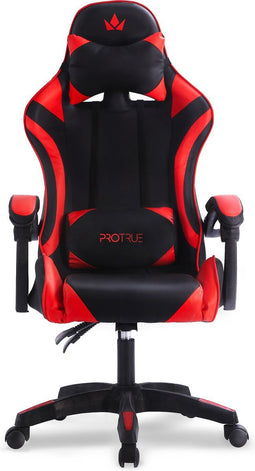 Protrue Gaming Stoel - Racing Game Chair - Ergonomisch - Zwart/Rood