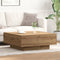 vidaXL - Salontafel - Artisan - Eiken - 80x80x31 - cm - Massief - Hout