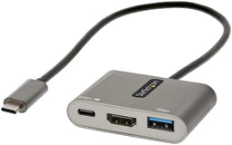 Startech.com USB-C Multiport Adapter - USB-C naar HDMI 4K Video - 100W PD Pass-Through USB 3.0 Hub 5Gbps - Draagbaar Laptop Docking Station