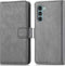 iMoshion Hoesje Geschikt voor Motorola Moto G200 Hoesje Met Pasjeshouder - iMoshion Luxe Bookcase - Grijs