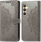 iMoshion Hoesje Geschikt voor Samsung Galaxy S24 Hoesje Met Pasjeshouder - iMoshion Mandala Bookcase - Grijs