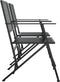 vidaXL - Tuinbank - 2-zits - inklapbaar - 137 - cm - staal - zwart