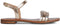 GEOX D SOZY Q A - Sandalen - Verstelbare pasvorm met gespsluiting - Goud/Zilver - Maat 39