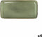 Serveerschaal Bidasoa Ikonic Groen Keramisch (28 x 14 cm) (Pack 4x)