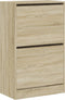 Schoenenkast 60x34x96,5 cm bewerkt hout sonoma eikenkleurig