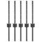 vidaXL - Hekpalen - 5 - stuks - U-profiel - Grijs - 40 - cm - Staal