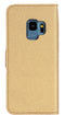Mobiparts Galaxy S9 - Wallet Case - Saffiano motief - Goud