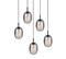 Trio Select Barret - Hanglamp - Ø48 cm - Verstelbaar tot 150 cm - Mat Zwart met Rookglas