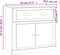 vidaXL - Dressoir - 70x35,5x67,5 - cm - bewerkt - hout - zwart