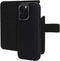 Mobiparts Leather 2 in 1 Wallet Case - Apple iPhone 16 Pro - Echt leer met uitneembare backcover - Zwart