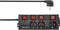 Sygonix RF-4737788 Stekkerdoos met schakelaar Zwart Randaarde stekker 1 stuk(s)