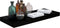 vidaXL - Wandschappen - zwevend - 2 - st - 60x23,5x3,8 - cm - MDF - hoogglans - zwart