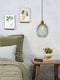 it's about RoMi Hanglamp Venice - Ovaal - Glas - Groen - 18x18x27cm