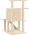 vidaXL - Kattenmeubel - met - sisal - krabpalen - 97 - cm - crèmekleurig