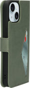 Mobiparts iPhone 15 - Classic Wallet Case - Ruimte voor pasjes - Groen
