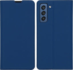 iMoshion Hoesje Geschikt voor Samsung Galaxy S21 FE Hoesje Met Pasjeshouder - iMoshion Slim Folio Bookcase - Blauw