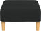 vidaXL - Voetenbank - 77x55x31 - cm - stof - zwart