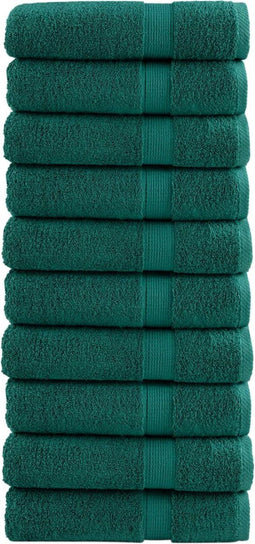 vidaXL - Handdoeken - SOLUND - 10 - st - 600 - g/m² - 50x100 - cm - groen