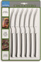Amefa Chuletero Steakmessen - 6 delige steakmessenset - RVS - Zilver - Vaatwasserbestendig - Vleesmes