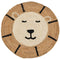 Tapijt Leeuw Wit Beige 100 % Jute 100 x 100 cm