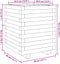 vidaXL - Plantenbak - 40x40x49,5 - cm - massief - douglashout