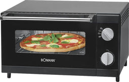 Bomann MPO 2246 CB Schwarz Multi-Pizza-Ofen, 12 Liter, 1000 Watt
