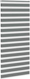 vidaXL - Zebra - rolgordijn - 100x200 - cm - stofbreedte - 95,9 - cm - donkergrijs