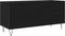 vidaXL - Record - Cabinet - Zwart - Eiken - 100x38x48 - cm - Geprefabriceerd - Hout