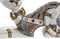 Decoratieve figuren DKD Home Decor Gouden Wit Hars Modern Kat (22,5 x 8 x 15 cm) (2 Stuks)