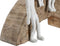 Decoratieve figuren DKD Home Decor 28 x 9 x 22 cm Bruin Aluminium Wit Mangohout Familie