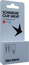 SCHWALBE Clik valve sv-scv ombouwkit per 2 stuks met pompkop adapter