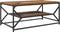 vidaXL - Salontafel - met - Plank - - - Gerecycled - Hout, - 90x50x40 - cm