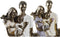 Decoratieve figuren DKD Home Decor Gouden Hars Modern Familie (17,5 x 8,5 x 26 cm) (2 Stuks)