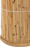 J-Line mand Cilinder- bamboe - naturel/wit - 2 stuks