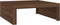 vidaXL - Salontafel - 100x100x35 - cm - bewerkt - hout - bruin - eikenkleur
