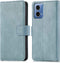 iMoshion Hoesje Geschikt voor Motorola Moto G34 Hoesje Met Pasjeshouder - iMoshion Luxe Bookcase - Lichtblauw