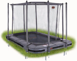 Veiligheidsnet incl palen tbv 340 x 240 cm Grijs (238-I)