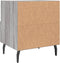 vidaXL - Nachtkastje - 40x35x47,5 - cm - bewerkt - hout - grijs - sonoma - eikenkleur