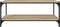 vidaXL - Tv-meubel - 100x33x41 - cm - bewerkt - hout - en - staal - sonoma - eikenkleur