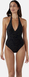 Barts Sula Halter One Piece - Hoog uitgesneden - V-hals - Zwart